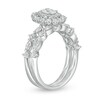 Thumbnail Image 2 of Previously Owned - 1-1/2 CT. T.W.  Oval Diamond Double Frame Bridal Set in 14K White Gold (I/SI2)