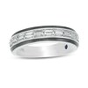 Thumbnail Image 0 of Previously Owned - Vera Wang Love Collection Men's 1/2 CT. T.W. Baguette Diamond Band in 14K Two-Tone Gold