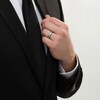 Thumbnail Image 1 of Previously Owned - Vera Wang Love Collection Men's 1/2 CT. T.W. Baguette Diamond Band in 14K Two-Tone Gold