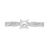 Thumbnail Image 3 of Previously Owned - 1/2 CT. T.W. Princess-Cut Diamond Twist Shank Engagement Ring in 14K White Gold (I/I2)