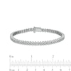 Thumbnail Image 4 of Previously Owned - 5 CT. T.W. Diamond Cobblestone Bracelet in 10K White Gold