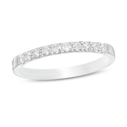 Previously Owned - 1/4 CT. T.W.  Diamond Ten Stone Band in 18K White Gold (I/VS2)