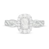 Thumbnail Image 4 of Previously Owned - 3/4 CT. T.W. Emerald-Cut Diamond Frame Twist Shank Vintage-Style Engagement Ring in 10K White Gold