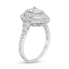 Thumbnail Image 3 of Previously Owned Love's Destiny by Peoples 1-3/4 CT. T.W. Pear-Shaped Diamond Frame Engagement Ring in 14K White Gold