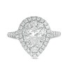 Thumbnail Image 4 of Previously Owned Love's Destiny by Peoples 1-3/4 CT. T.W. Pear-Shaped Diamond Frame Engagement Ring in 14K White Gold