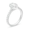 Thumbnail Image 3 of Previously Owned - 7/8 CT. T.W. Pear-Shaped Diamond Frame Engagement Ring in 14K White Gold