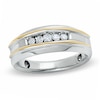 Thumbnail Image 1 of Previously Owned - 1/2 CT. T.W. Diamond Five Stone Band in 10K Two-Tone Gold