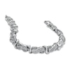 Thumbnail Image 1 of Previously Owned - 1 CT. T.W. Princess-Cut Diamond Swirl Line Bracelet in Sterling Silver