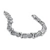 Thumbnail Image 1 of Previously Owned - 1 CT. T.W. Princess-Cut Diamond Swirl Line Bracelet in Sterling Silver