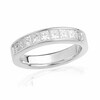 Thumbnail Image 1 of Previously Owned - 1-1/2 CT. T.W. Princess-Cut Diamond Wedding Band in 14K White Gold