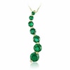Thumbnail Image 0 of Previously Owned - Journey Lab-Created Emerald Pendant in 10K Gold