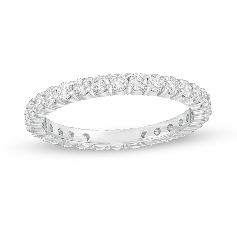 Previously Owned - 3/4 CT. T.W. Diamond Eternity Wedding Band in 14K White Gold