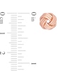 Thumbnail Image 2 of Previously Owned - Love Knot Earrings in 14K Rose Gold