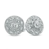 Thumbnail Image 1 of Previously Owned - Diamond Accent Vintage-Style Stud Earrings in Sterling Silver