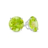 Thumbnail Image 1 of Previously Owned - 8.0mm Peridot Stud Earrings in 10K White Gold