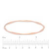 Thumbnail Image 2 of Previously Owned - Textured Twist Bangle in 14K Rose Gold - 8"