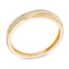 Thumbnail Image 2 of Previously Owned - 1/20 CT. T.W. Diamond Slant Wedding Band in 10K Gold