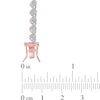 Thumbnail Image 2 of Previously Owned - 1/10 CT. T.W. Diamond Heart Bracelet in Sterling Silver and 18K Rose Gold Plate - 7.25"