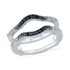 Thumbnail Image 0 of Previously Owned - 1/4 CT. T.W.  Black and White Diamond Solitaire Enhancer in 10K White Gold