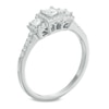 Thumbnail Image 1 of Previously Owned - 1/2 CT. T.W. Princess-Cut Diamond Frame Past Present Future® Engagement Ring in 14K White Gold