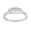 Thumbnail Image 2 of Previously Owned - 1/2 CT. T.W. Princess-Cut Diamond Frame Past Present Future® Engagement Ring in 14K White Gold