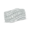Thumbnail Image 0 of Previously Owned - 1 CT. T.W. Diamond Slant Anniversary Band in 10K White Gold
