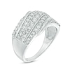 Thumbnail Image 1 of Previously Owned - 1 CT. T.W. Diamond Slant Anniversary Band in 10K White Gold