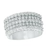 Thumbnail Image 1 of Previously Owned - 1-1/2  CT. T.W. Diamond Five Row Anniversary Ring in 10K White Gold
