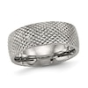 Thumbnail Image 1 of Previously Owned - 8.0mm Spiked Low Dome Wedding Band in Titanium