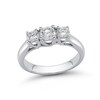 Thumbnail Image 1 of Previously Owned - 1 CT. T.W. Diamond Past Present Future® Engagement Ring in 14K White Gold