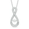 Thumbnail Image 0 of Previously Owned - 1/2 CT. T.W. Diamond Infinity Pendant in 10K White Gold