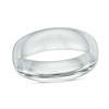 Thumbnail Image 1 of Previously Owned - 6.0mm Comfort-Fit Wedding Band in 14K White Gold