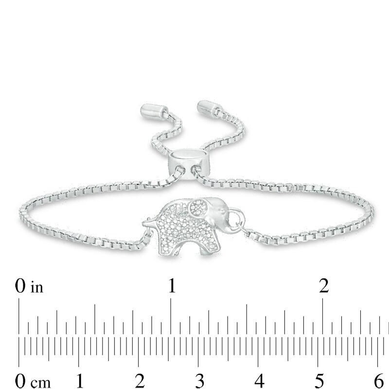 Main Image 2 of Previously Owned - Elephant Bolo Bracelet in Sterling Silver - 9.0"