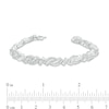 Thumbnail Image 3 of Previously Owned - 2 CT. T.W. Baguette and Round Diamond Bypass Bracelet in Sterling Silver