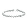 Thumbnail Image 2 of Previously Owned - 1/10 CT. T.W. Diamond "S" Tennis Bracelet in Sterling Silver - 7.25"