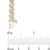 Thumbnail Image 3 of Previously Owned - 1/4 CT. T.W. Diamond "S" Tennis Bracelet in Sterling Silver with 14K Gold Plate - 7.25"