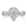 Thumbnail Image 2 of Previously Owned - 1-1/5 CT. T.W. Pear-Shaped Diamond Frame Twist Engagement Ring in Platinum