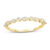 Thumbnail Image 1 of Previously Owned - 1/4 CT. T.W. Marquise and Round Diamond Alternating Stackable Band in 14K Gold