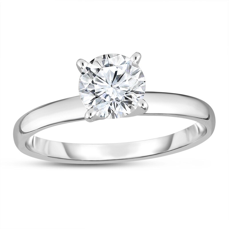 Main Image 1 of Previously Owned - 7/8 CT. Diamond Solitaire Engagement Ring in 14K White Gold