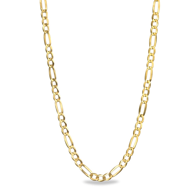 Main Image 1 of Previously Owned - Ladies' 3.2mm Figaro Chain Necklace in 14K Gold - 28"