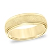 Thumbnail Image 1 of Previously Owned - 7.0mm Comfort-Fit Florentine Milgrain Wedding Band in 14K Gold