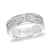 Thumbnail Image 1 of Previously Owned - Triton 3/8 CT. T.W. Diamond Wedding Band in Tungsten