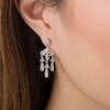 Thumbnail Image 2 of Previously Owned - 1/5 CT. T.W. Diamond Vintage-Style Chandelier Drop Earrings in Sterling Silver