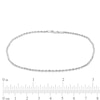 Thumbnail Image 3 of Previously Owned - Rope Chain Anklet in 14K White Gold - 10"