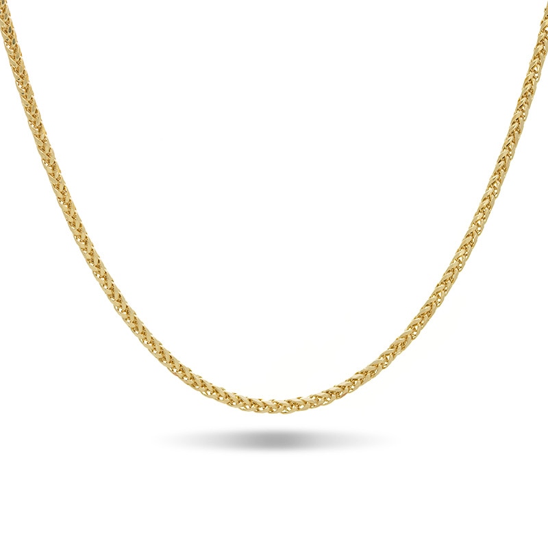 Main Image 1 of Previously Owned - Men's 4.5mm Spiga Chain Necklace in 10K Gold - 22"