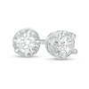 Thumbnail Image 1 of Previously Owned - 1/6 CT. T.W. Diamond Solitaire Stud Earrings in Sterling Silver