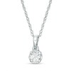 Thumbnail Image 1 of Previously Owned - 1/10 CT. Diamond Miracle Solitaire Pendant in Sterling Silver