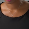 Thumbnail Image 2 of Previously Owned - 1/10 CT. Diamond Miracle Solitaire Pendant in Sterling Silver