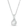 Thumbnail Image 1 of Previously Owned - 1/6 CT. Diamond Solitaire Pendant in Sterling Silver