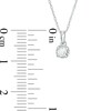 Thumbnail Image 2 of Previously Owned - 1/6 CT. Diamond Solitaire Pendant in Sterling Silver